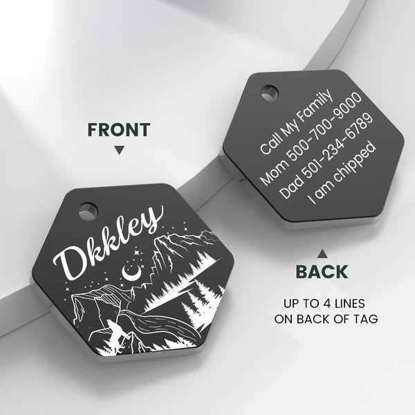 Dog Tags Engraved for Pets - YEHANTI Personalized Dog Tags with Lovely  Icons, Durable Stainless Steel Pet ID Tags for Small Large Dogs Cats,  Custom